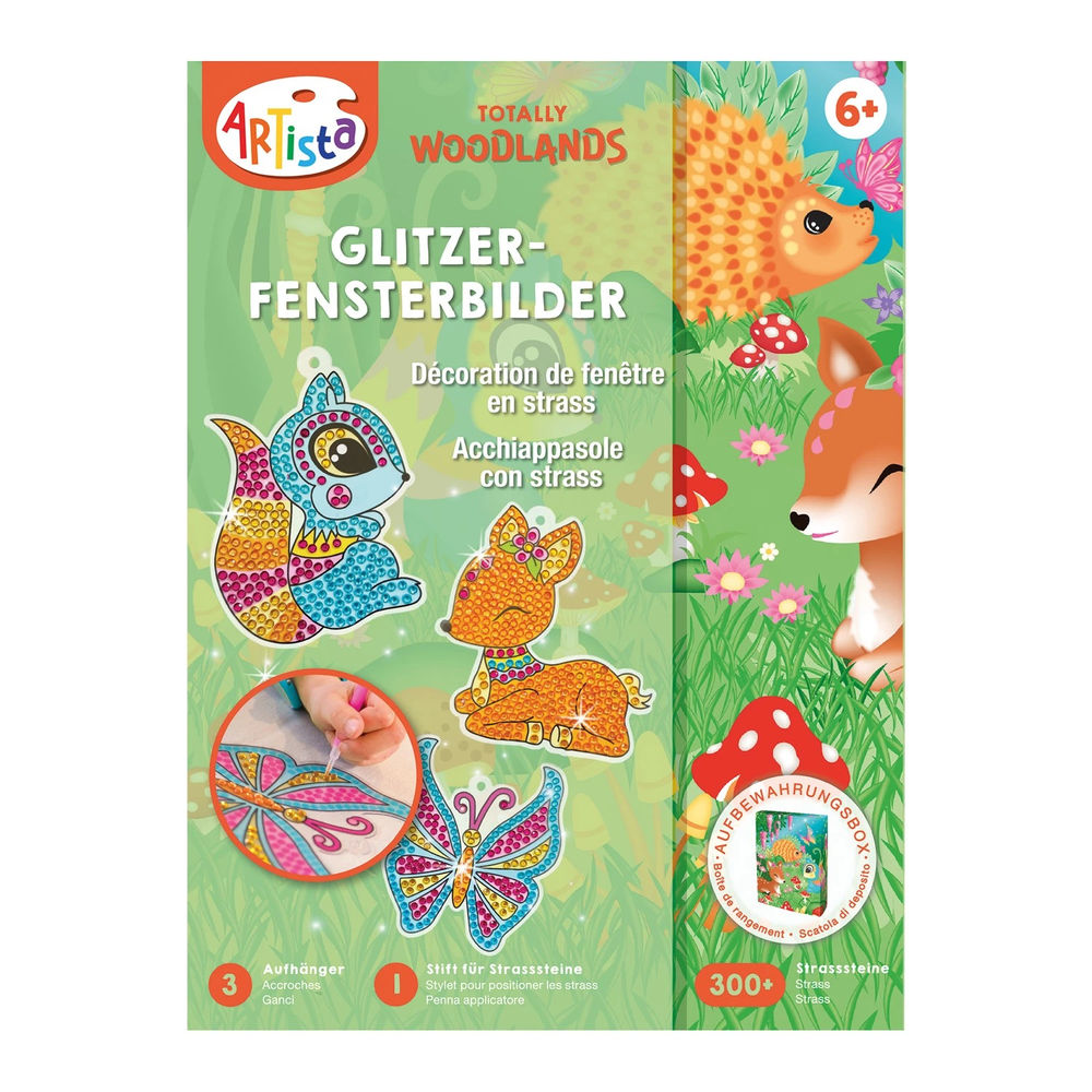 Artista Glitzer-Fensterbilder