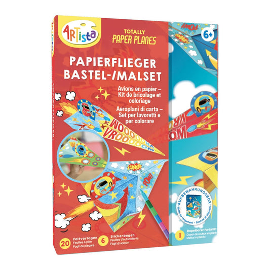 Papierflieger Bastel-/Malset