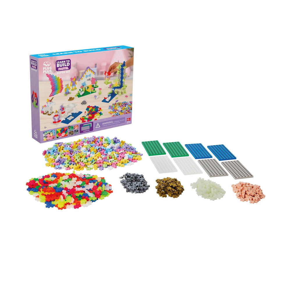 Plus-Plus Learn to build Super Pastel Set 1200 pcs