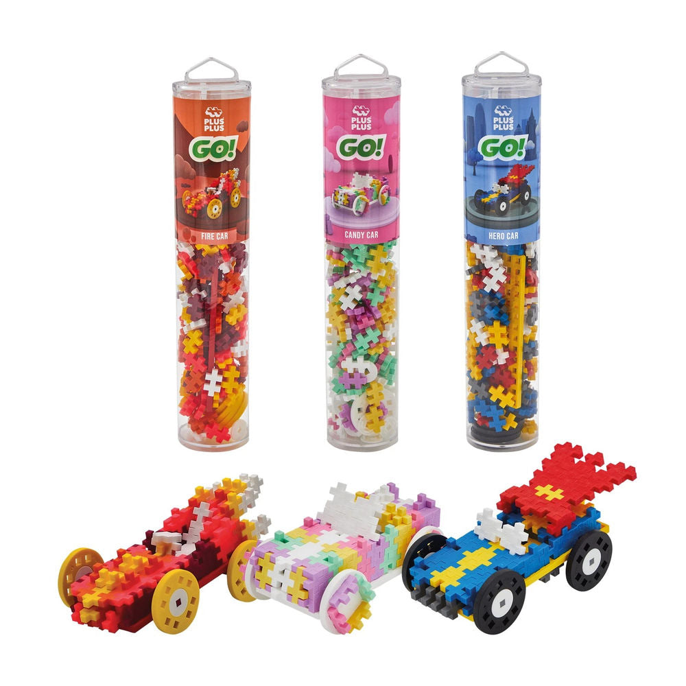 Plus-plus 200 Kreativ Bausteine GO! Auto Süssigkeit