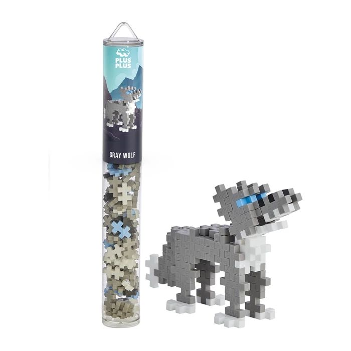 Plus-plus 100 Creative Building Blocks Wolf