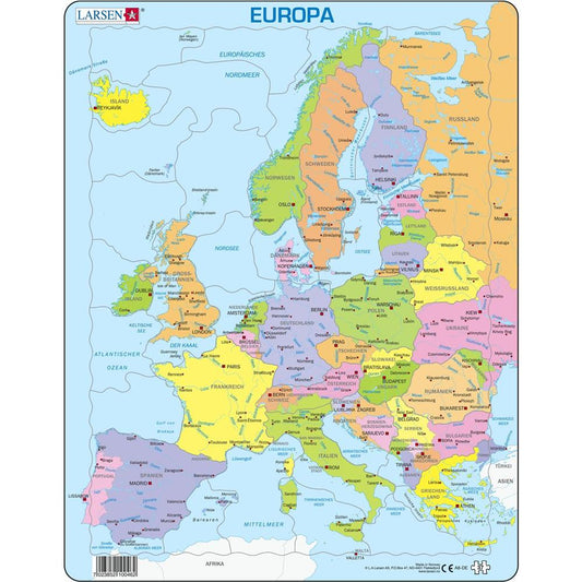 Larsen Puzzle Europe political, 37 pieces