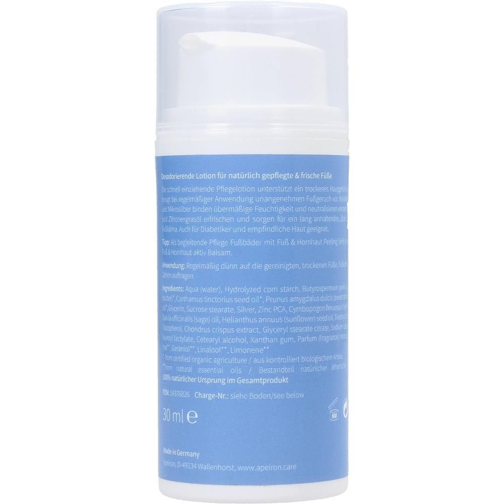 Apeiron foot deodorant care lotion, 30 ml