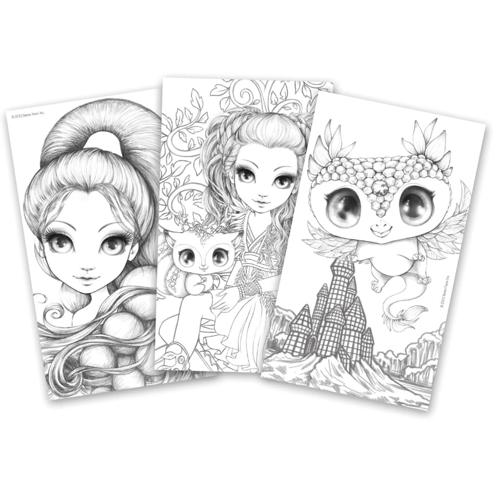 Aquarellbuch Pure White mit Stiften