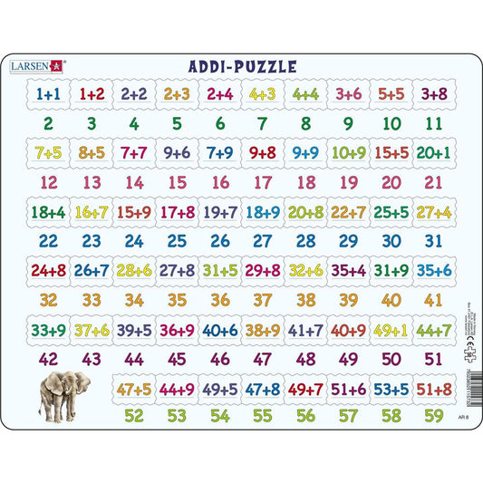 Larsen Puzzle Addi-Puzzle 58 pieces
