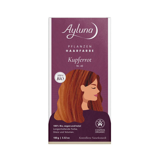 Ayluna Herbal Hair Color Copper Red, 100 g
