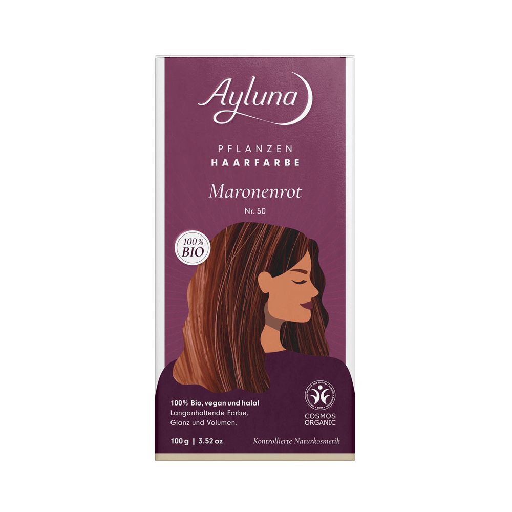 Ayluna Herbal Hair Color Chestnut Red, 100 g
