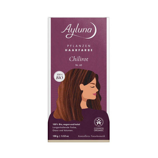 Ayluna herbal hair colour chili red, 100 g