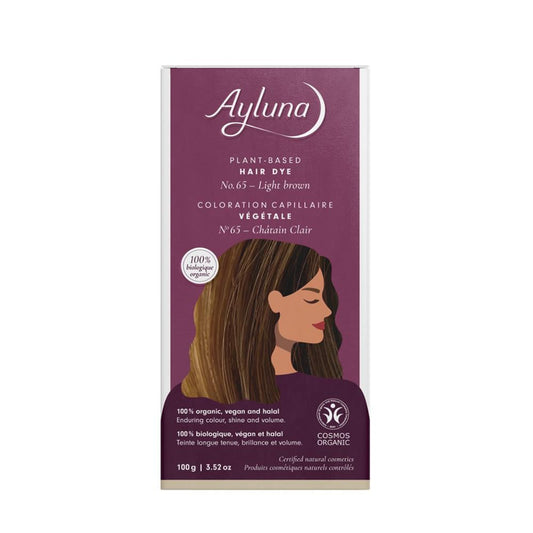 Ayluna Herbal Hair Color Light Brown, 100 g