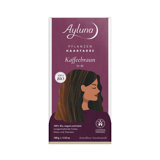 Ayluna Herbal Hair Color Coffee Brown, 100 g