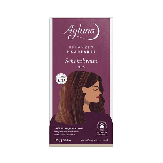 Ayluna Herbal Hair Color Chocolate Brown, 100 g