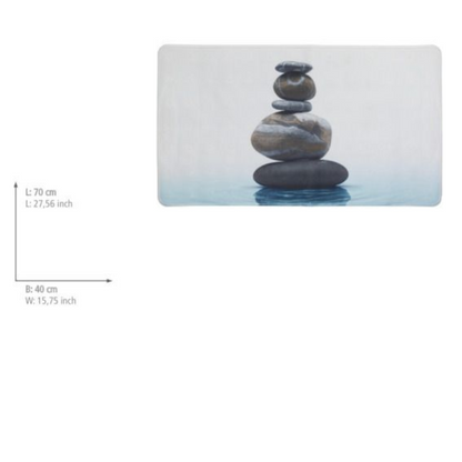 Wenko Bath Mat Meditation, 70x40 cm plastic