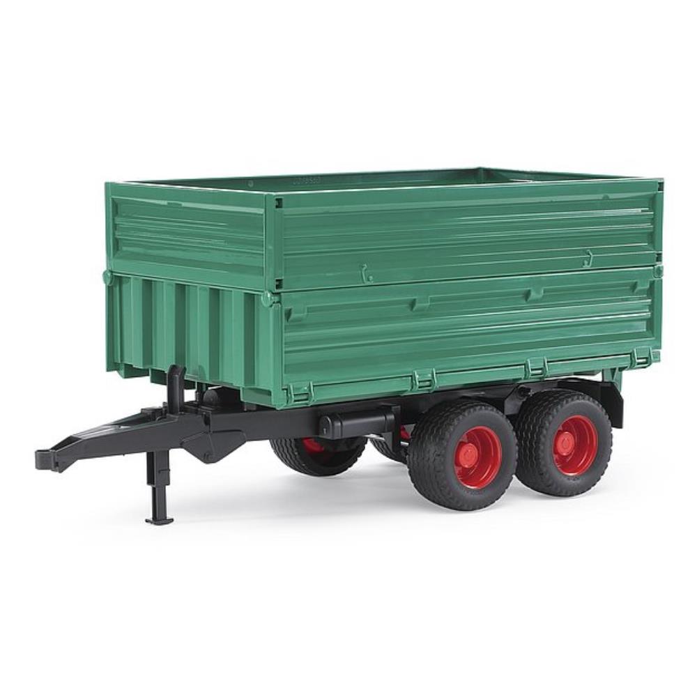 Bruder tandem axle transport trailer with clip-on side wall