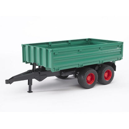 Bruder tandem axle transport trailer with clip-on side wall