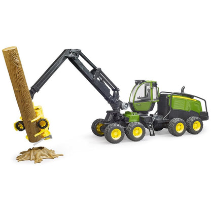 Bruder John Deere 1270G Harvester mit Baumstamm