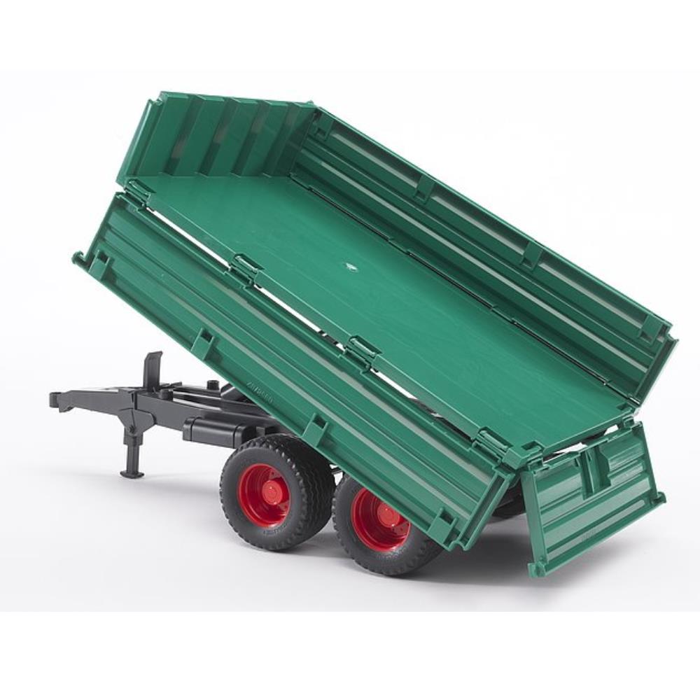 Bruder tandem axle transport trailer with clip-on side wall