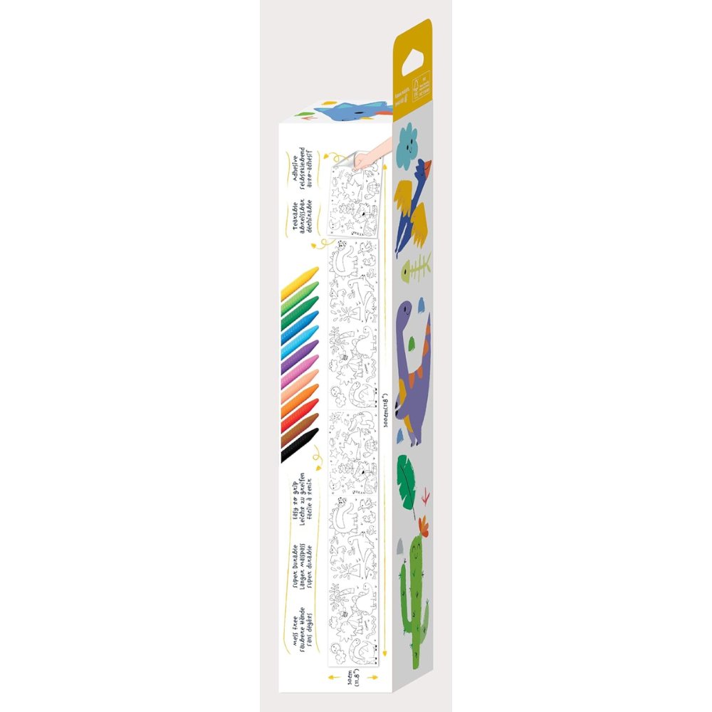 Hakuyoka Wax Crayon Set Dino