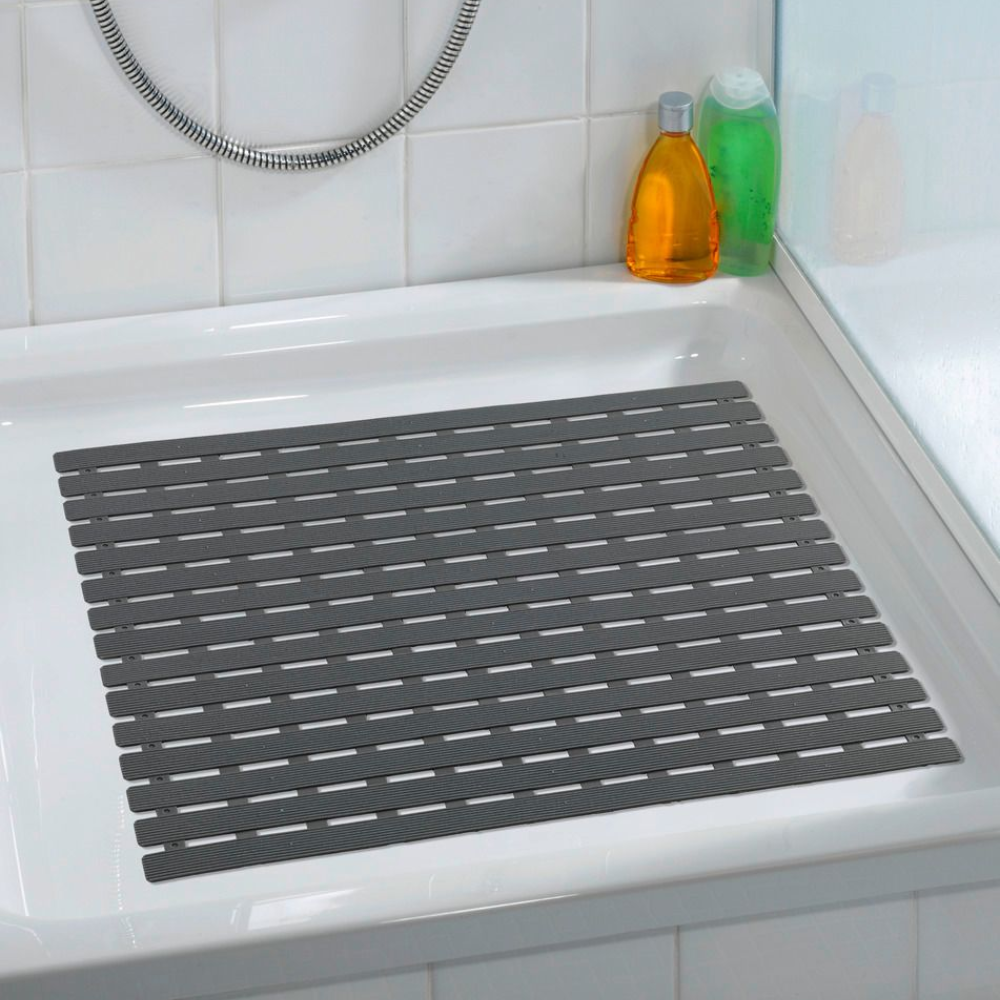 Wenko shower mat Arinos, grey