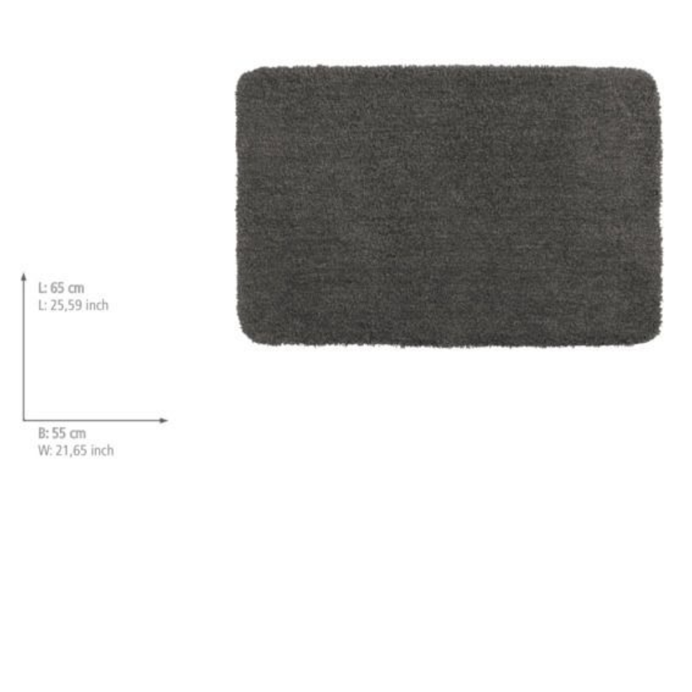 Wenko bath mat Belize mousegrey