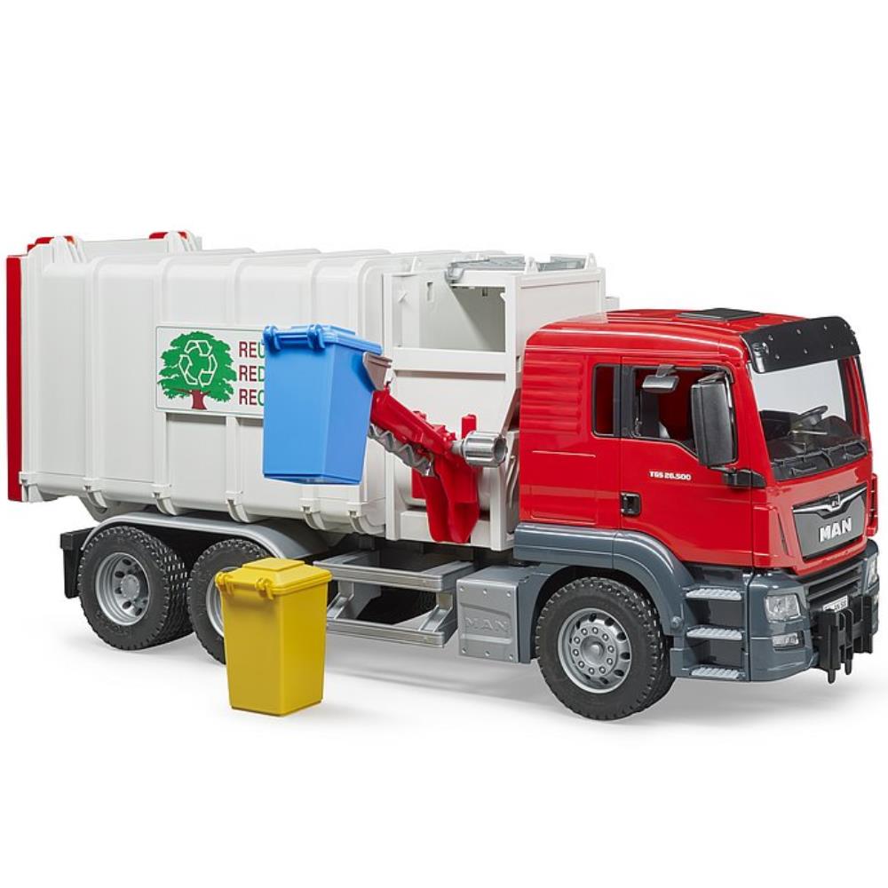 Bruder MAN TGS side loader garbage truck