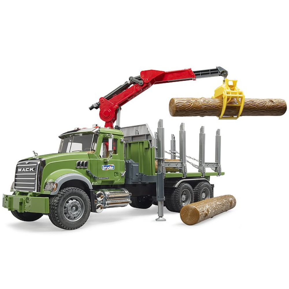 Transport de bois de granit Brother Mack