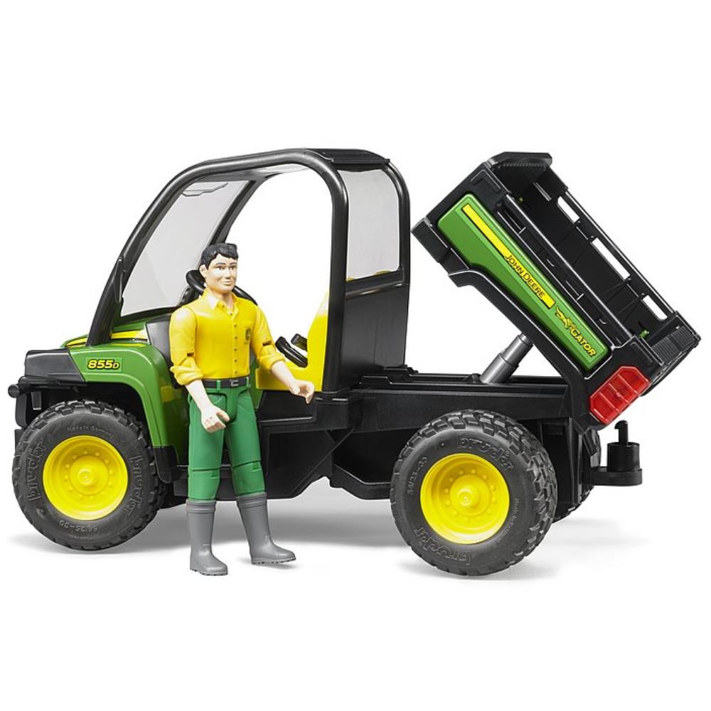 Bruder John Deere Gator XUV 855D mit Fahrer