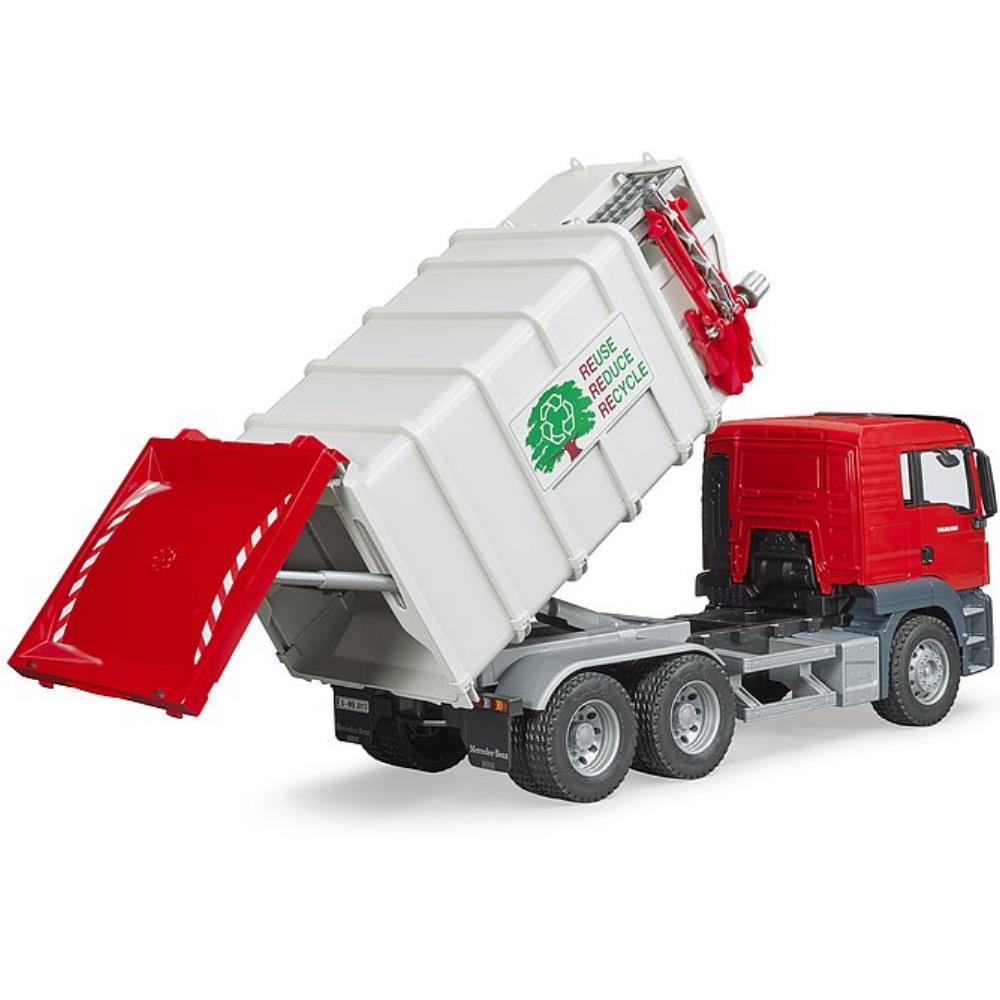 Bruder MAN TGS side loader garbage truck