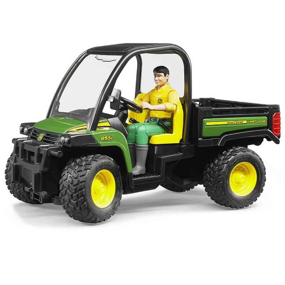 Bruder John Deere Gator XUV 855D mit Fahrer