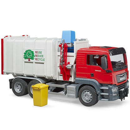 Bruder MAN TGS side loader garbage truck