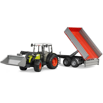 Bruder Claas Nectis 267 F with front loader and side trailer