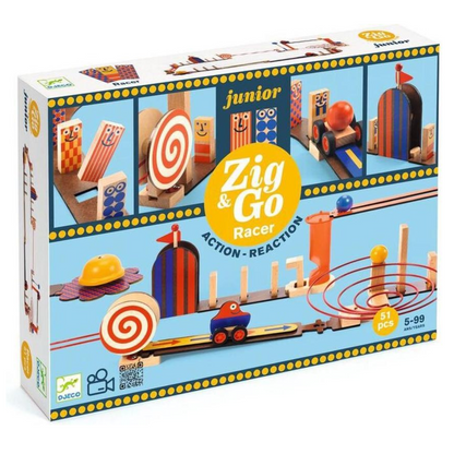 Djeco chain reaction game Zig &amp; Go Junior, 51 pieces