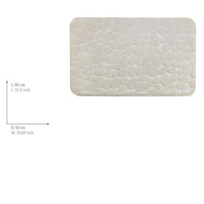 Wenko bath mat Memory Foam, Pebbles beige