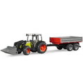 Bruder Claas Nectis 267 F mit Frontlader und Bordwandanhänger – Produktbild 1