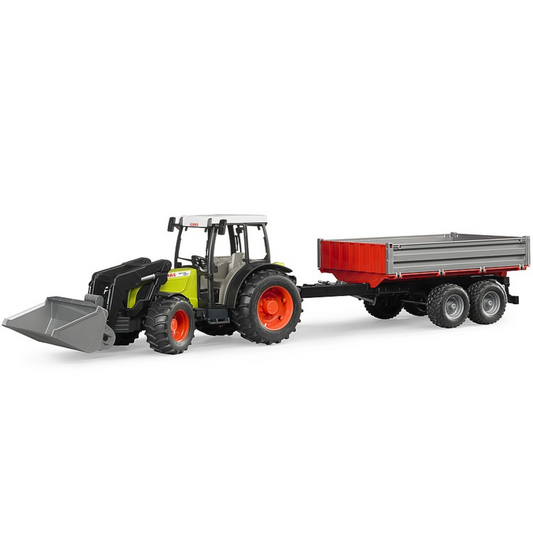 Bruder Claas Nectis 267 F with front loader and side trailer