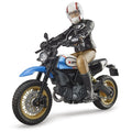 Bruder bworld Scrambler Ducati Desert Sled mit Fahrer – Produktbild 1