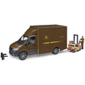 Bruder Mercedes Benz Sprinter UPS mit Fahrer & Zubehör – Produktbild 1