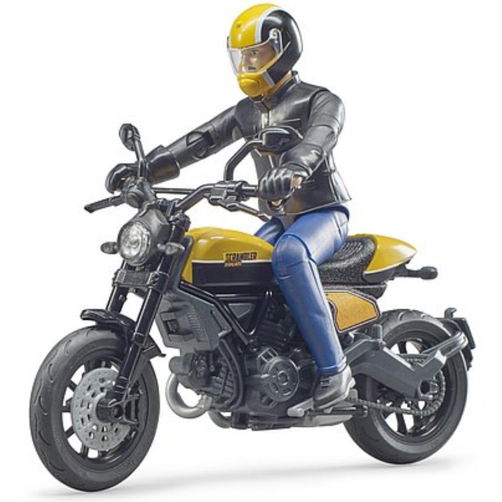 Bruder bworld Scrambler Ducati Full Throttle mit Fahrer