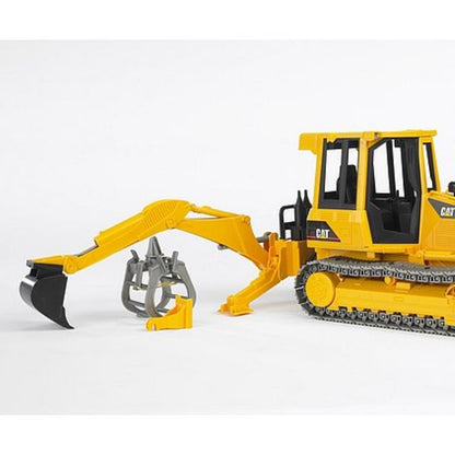 Bruder rear excavator with grapple, shovel black