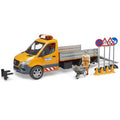 Bruder Mercedes Benz Sprinter Kommunal mit Fahrer, Light & Sound Modul & Zubehör – Produktbild 1