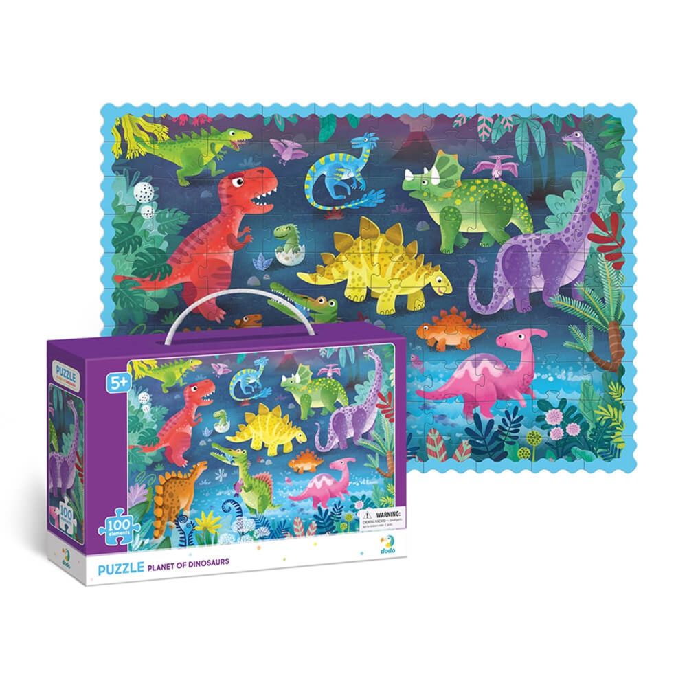dodo Puzzle Dinosaurier, 100 Teile
