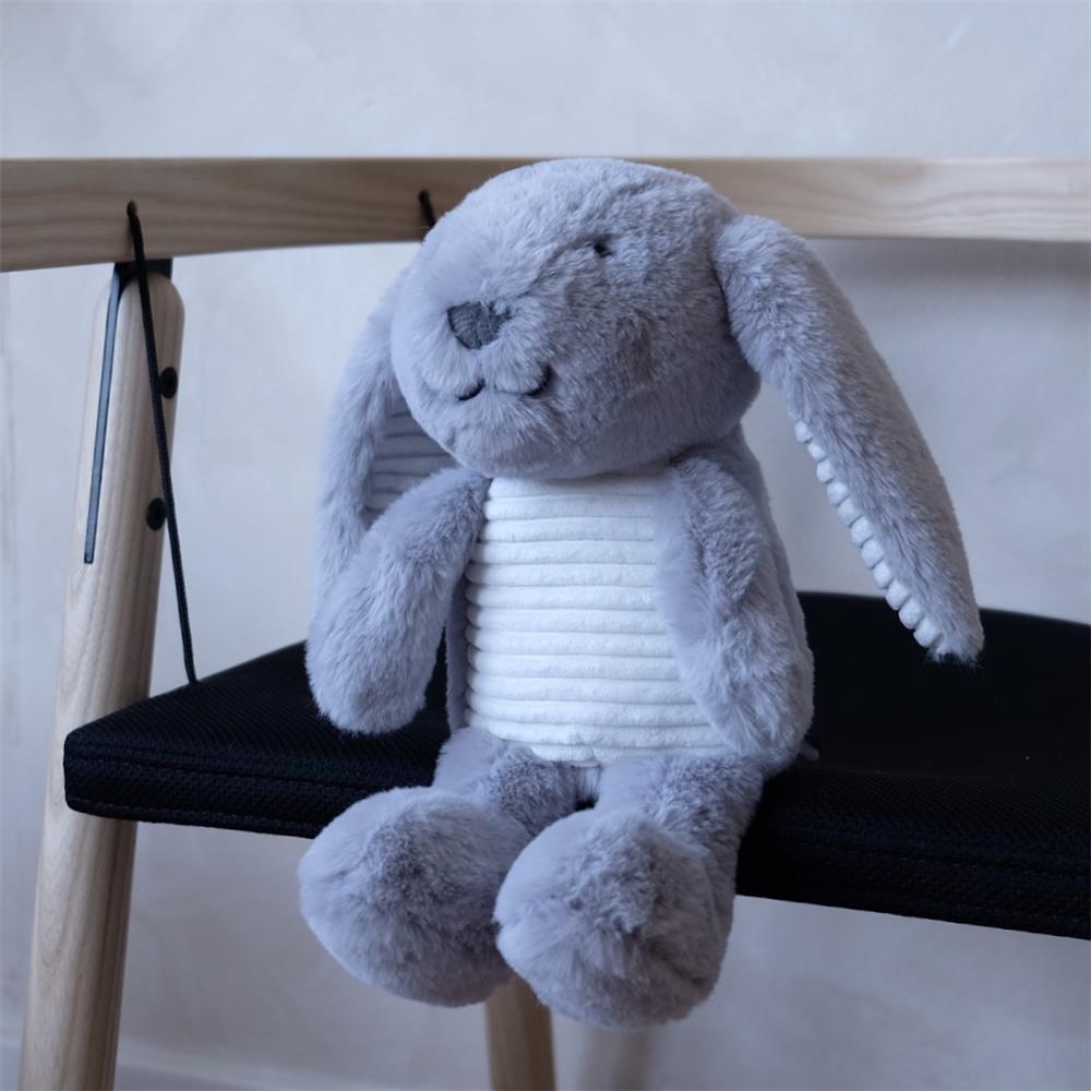 Flow Amsterdam Baby Comforter Milo the Rabbit, grey