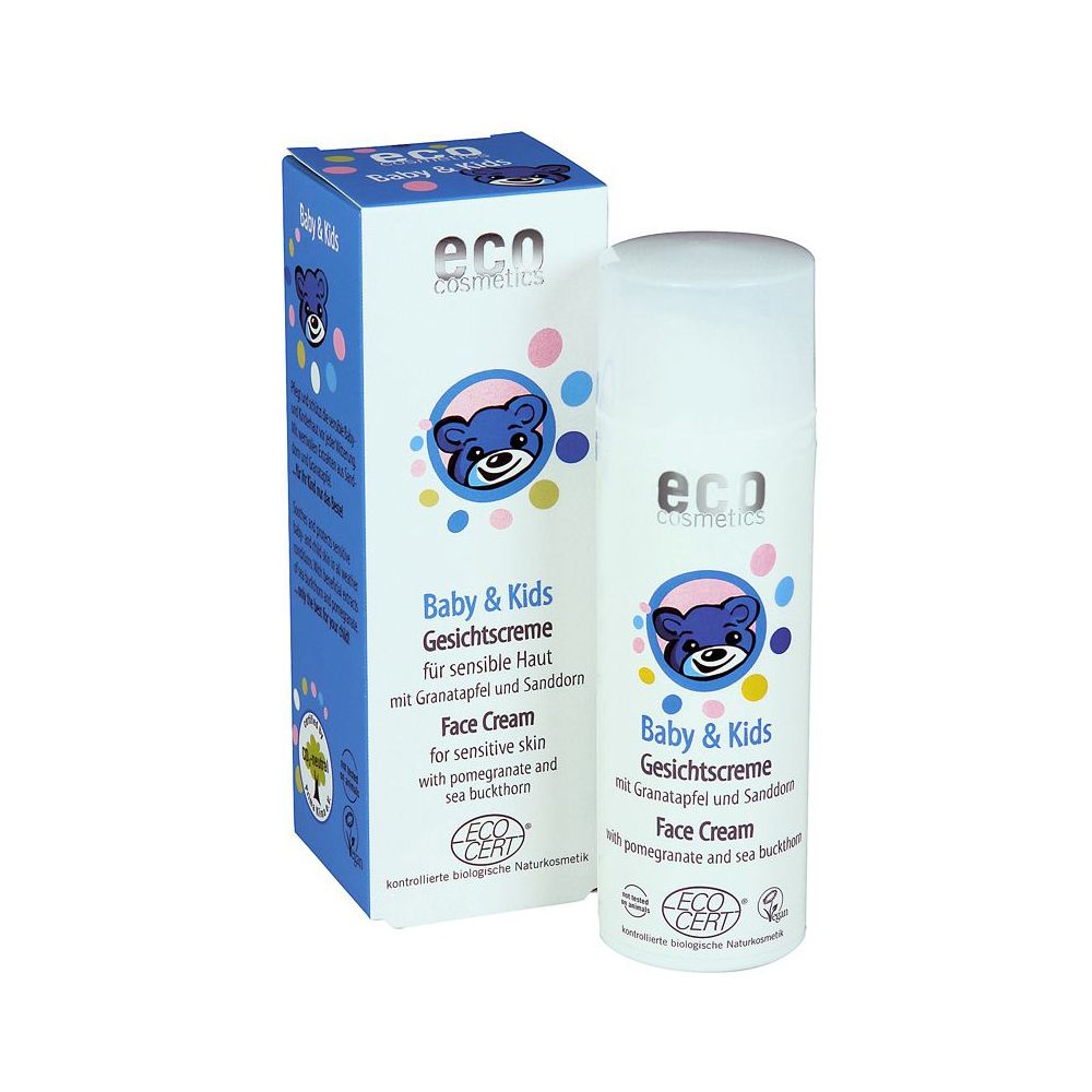 Eco Cosmetics Crème pour le visage bébé et enfants, 50 ml