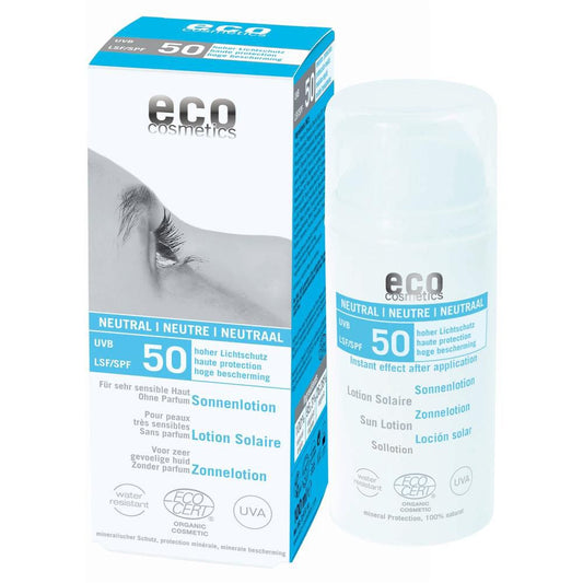 Eco Cosmetics Lotion Solaire Neutre SPF50, 100 ml