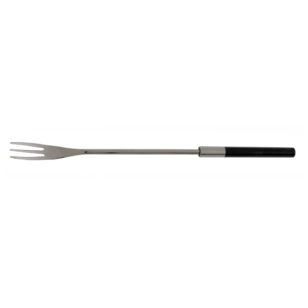 Garnitur 6 Fonduegabeln Inox ABS, schwarz
