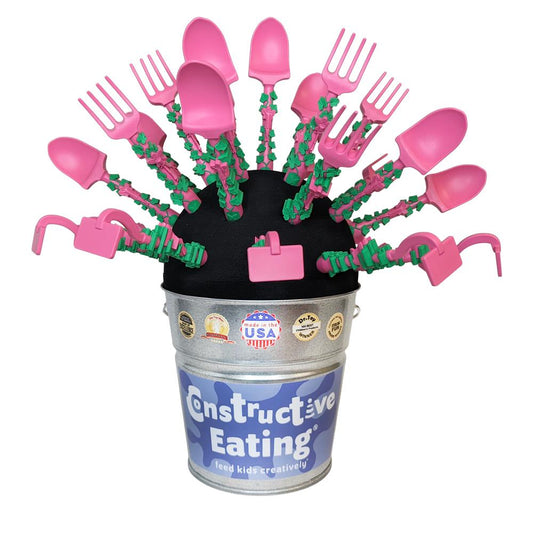 Constructive Eating Garden Bucket Display