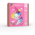 CONNETIX Glitzer Einhorn Pack mit 56 bunten Magnetbausteinen – Produktbild 1