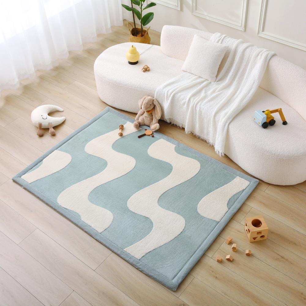 Hakuna Matte Samtmatte, 3D Wolke Spielmatte, 2.8  x 2 m, Waves