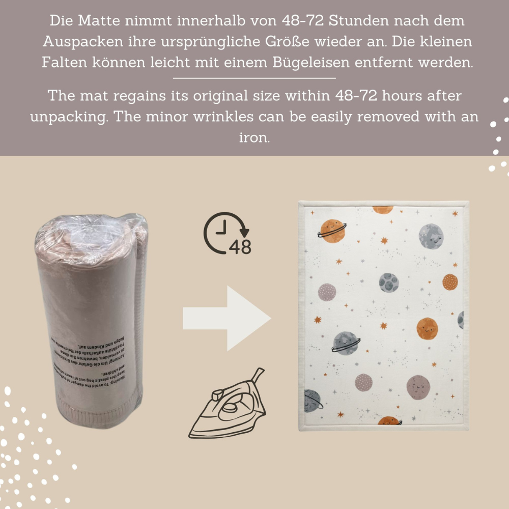 Hakuna Matte Samtmatte, Wolke Spielmatte, 2 x 1.5 m, Happy Planets