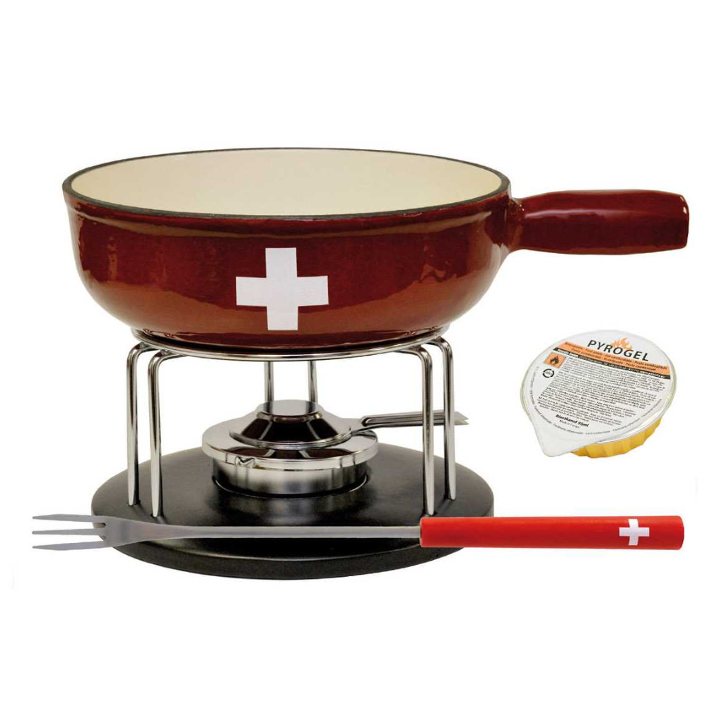 Croix-CH Fondue-Set 9-tlg Bc, 21 cm