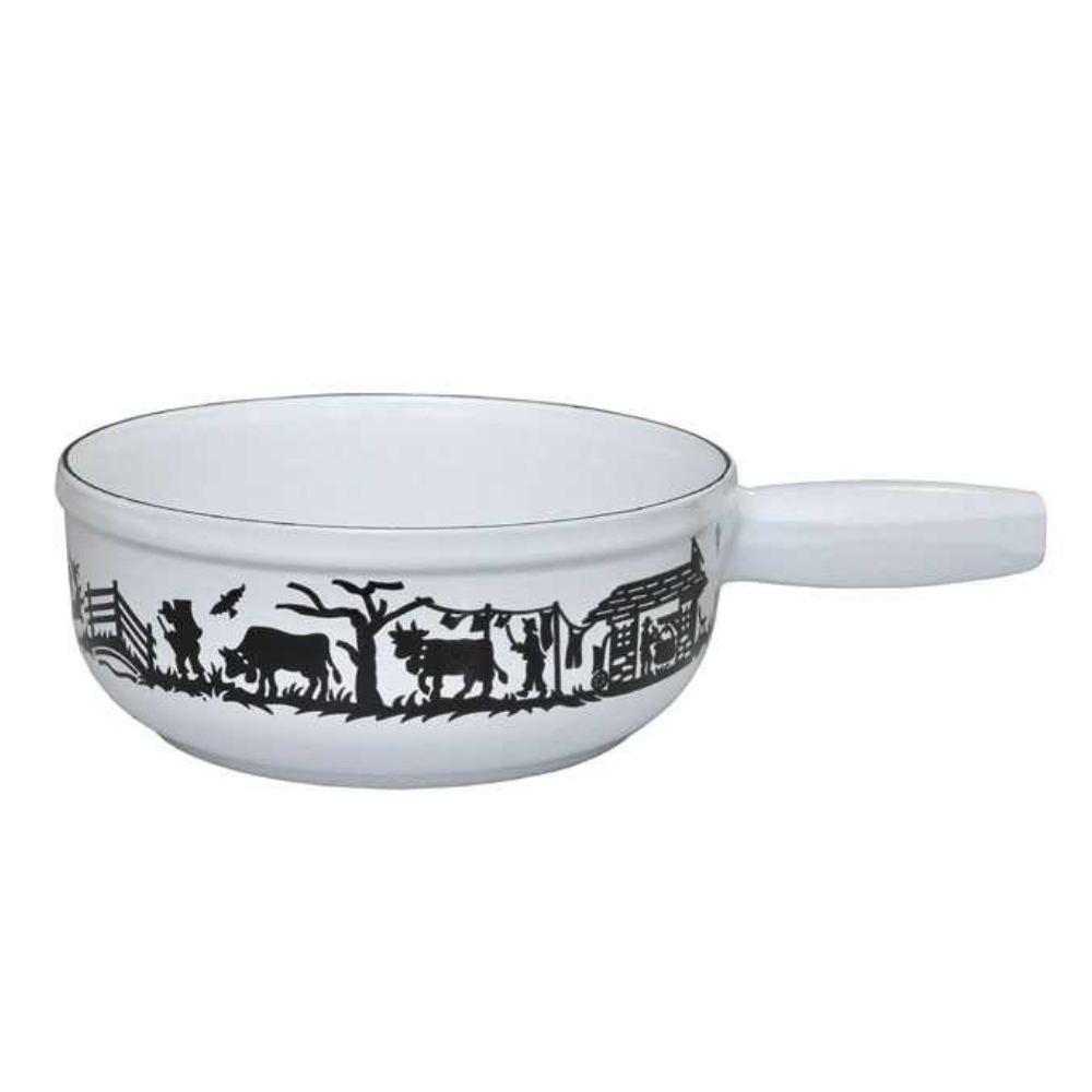 Heidi Cheese Line Alpes Caquelon Guss weiss Ø 21 cm – Produktbild 1